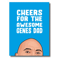 Cheers For The Genes Dad Card